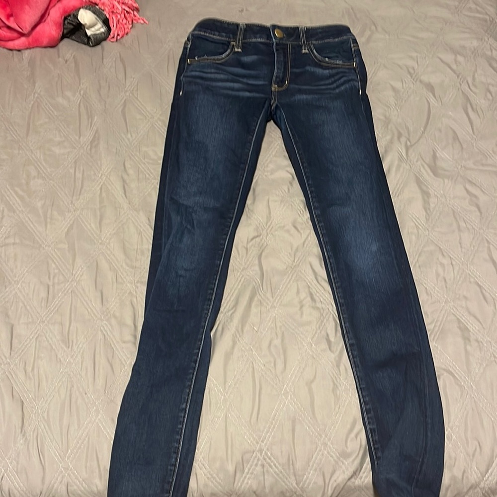Dark blue jeans